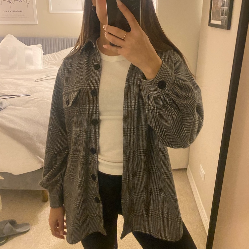 Grey shacket